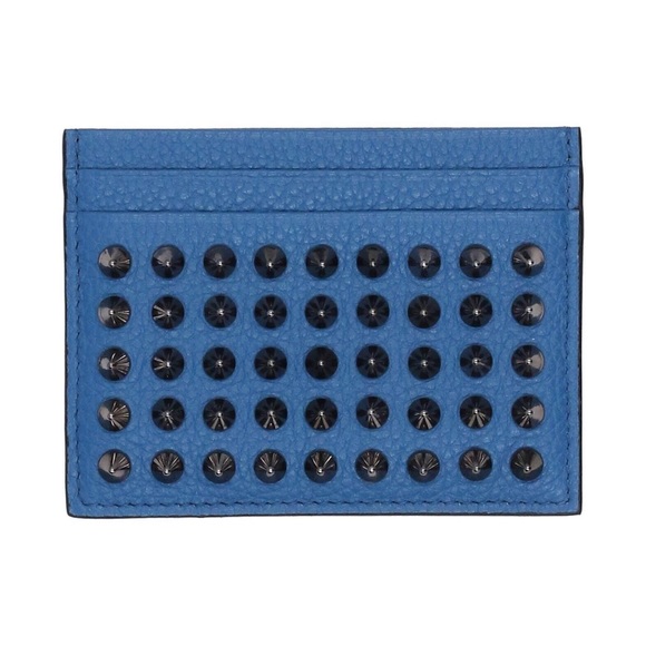 Brand New Christian Louboutin card holder in Blue . New with Tags